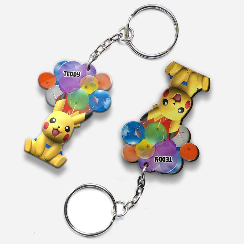 I Choose You - Personalized Monster Trainer Keychain (Printed On Both Sides)