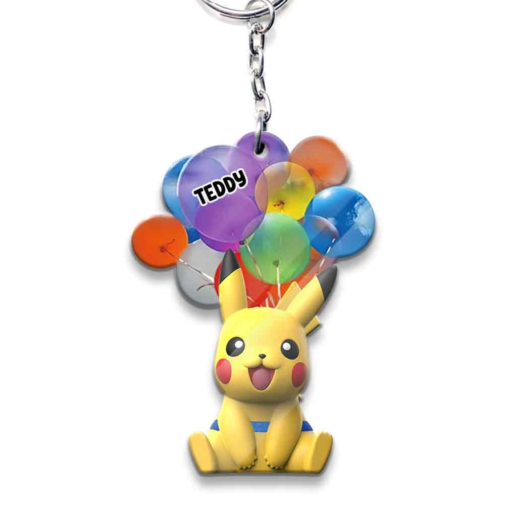 I Choose You - Personalized Monster Trainer Keychain (Printed On Both Sides)