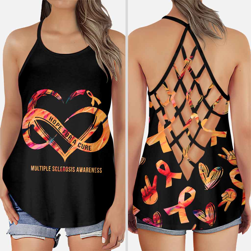 Hope For A Cure - Multiple Sclerosis Awareness Cross Tank Top