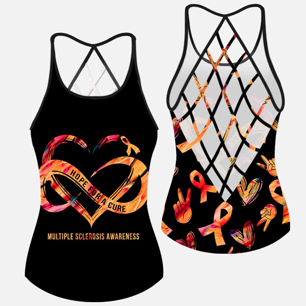 Hope For A Cure - Multiple Sclerosis Awareness Cross Tank Top