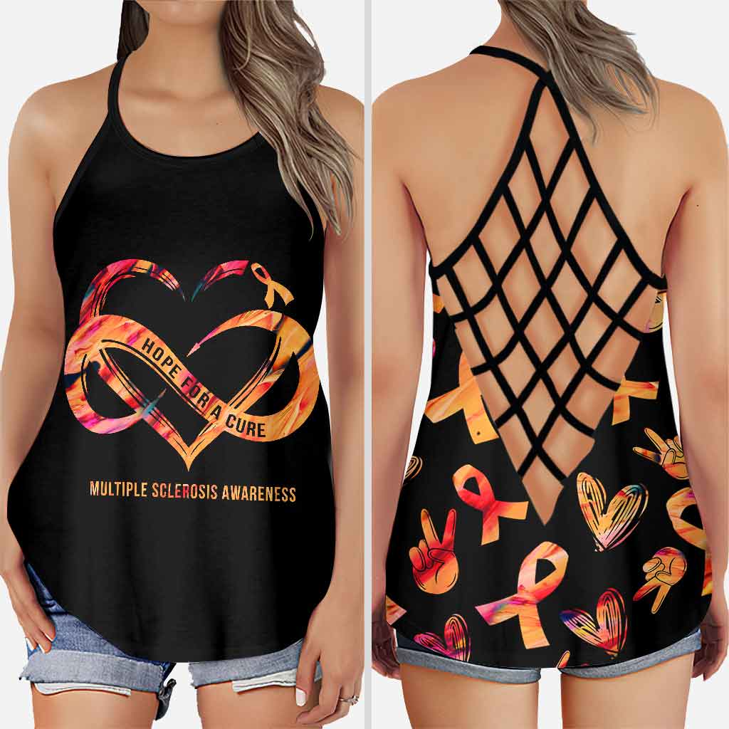 Hope For A Cure - Multiple Sclerosis Awareness Cross Tank Top