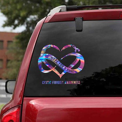 Hope For A Cure - Cystic Fibrosis Awareness Decal Full