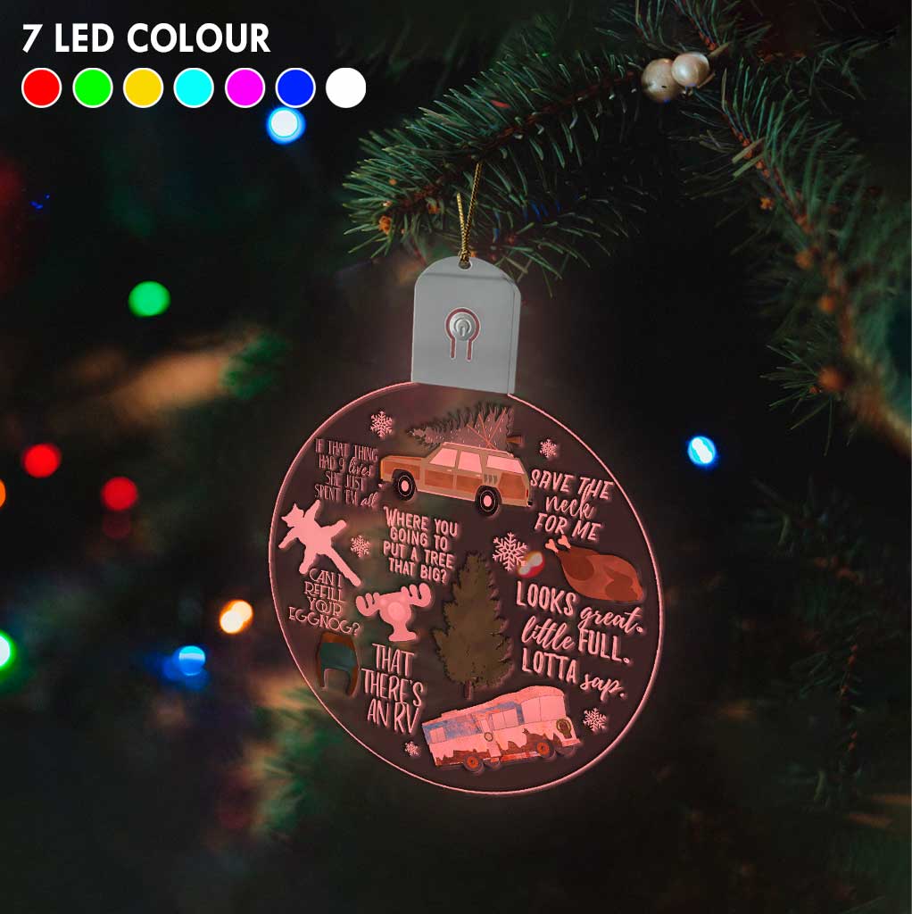 Save The Neck For Me - Christmas Round Led Acrylic Ornament