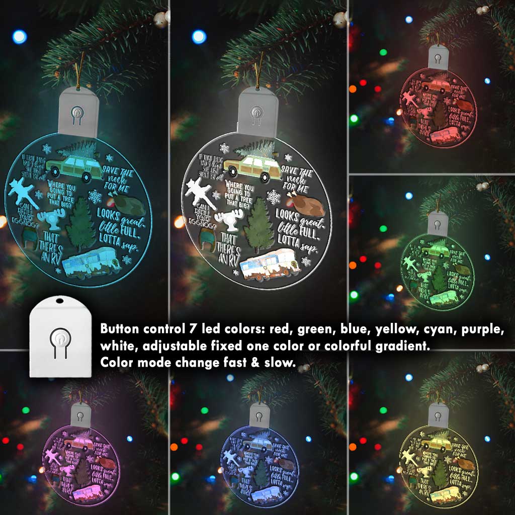 Save The Neck For Me - Christmas Round Led Acrylic Ornament