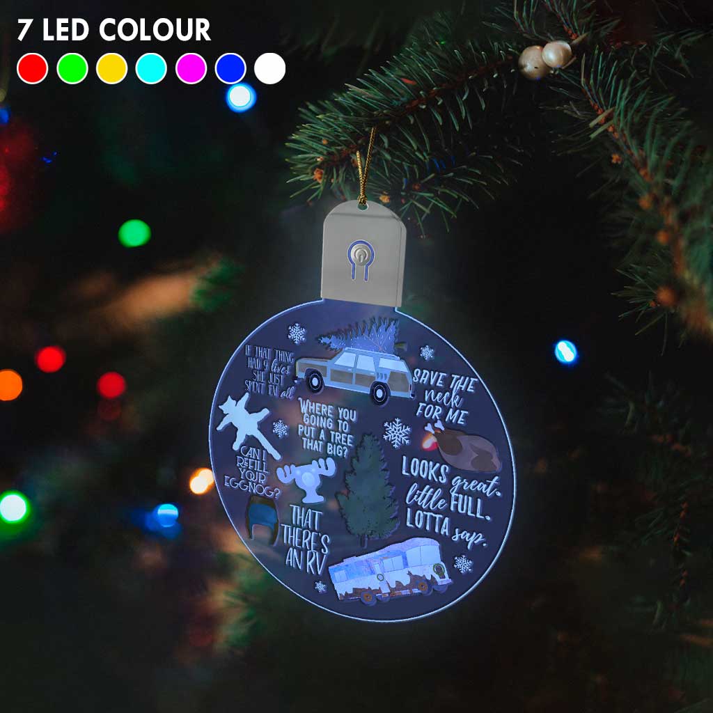 Save The Neck For Me - Christmas Round Led Acrylic Ornament