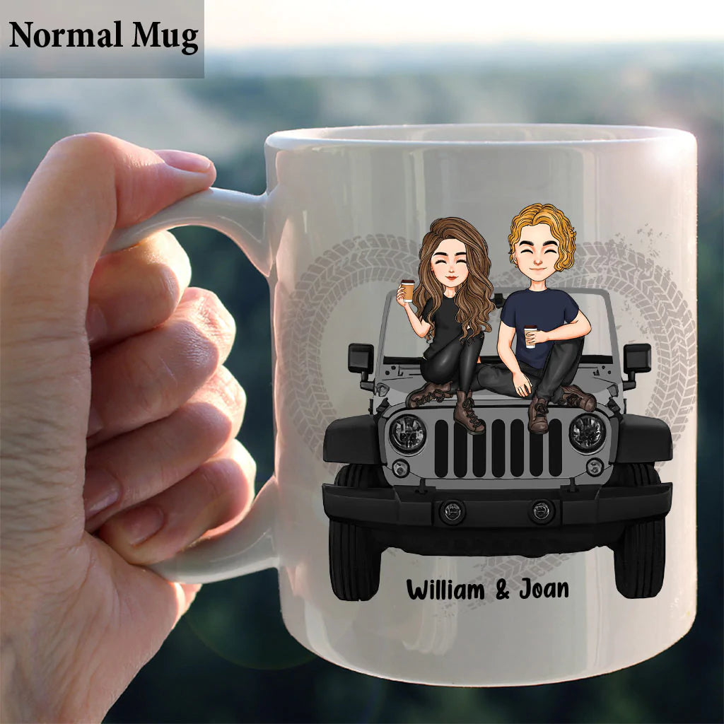 Years Of Life Behind Bars - Personalized Couple Car Mug