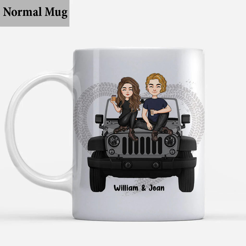 Years Of Life Behind Bars - Personalized Couple Car Mug