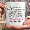 I Choose You - Personalized Couple Ohana Mug