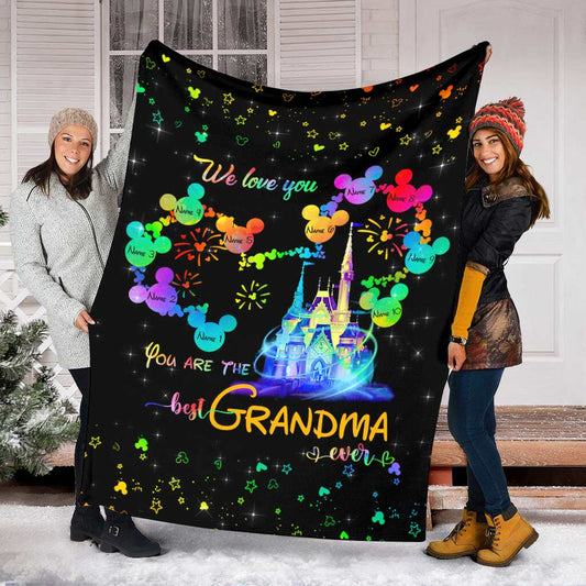 Best Grandma Ever - Personalized Mother's Day Grandma Blanket