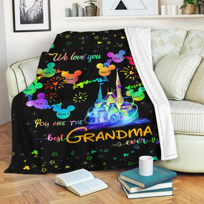 Best Grandma Ever - Personalized Mother's Day Grandma Blanket