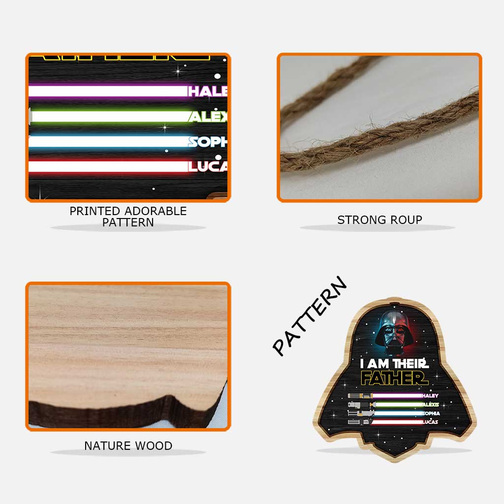 I Am Their Father - Personalized Father's Day Wood Sign