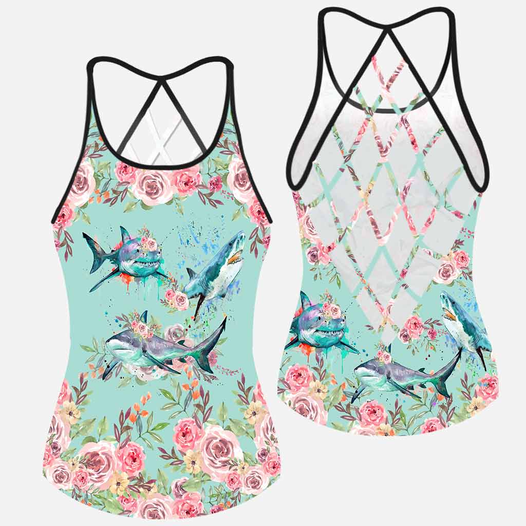 Love Shark Cross Tank Top