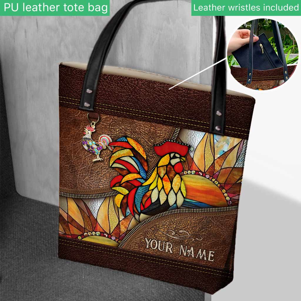 Love Chickens Personalized  Tote Bag