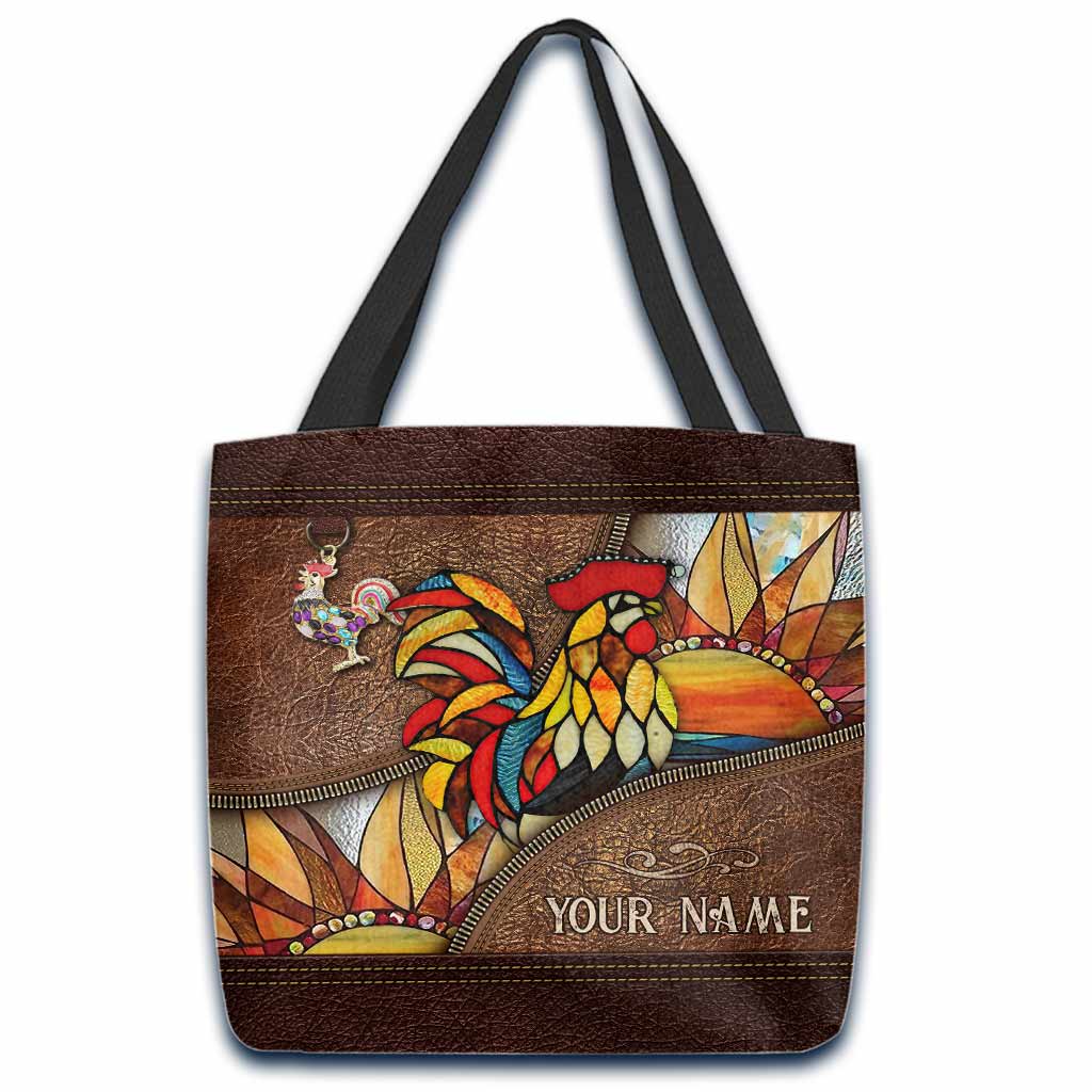 Love Chickens Personalized  Tote Bag