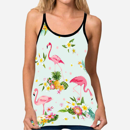 Flamingo Cross Tank Top