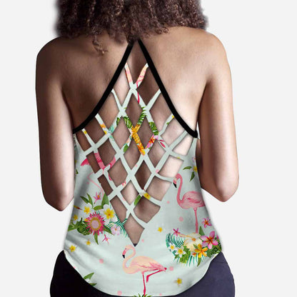 Flamingo Cross Tank Top