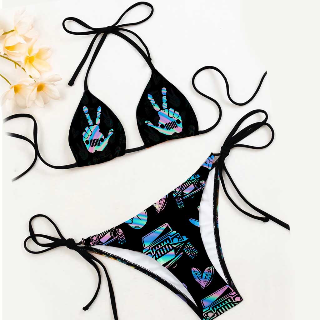 Wild Life - Car Women's Triangle Bikini Swimsuit