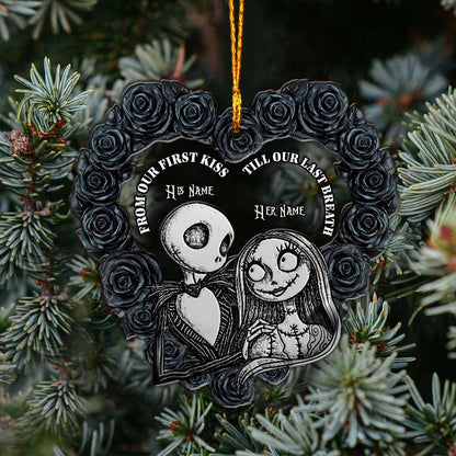 Gothic Love - Personalized Christmas Nightmare Layers Mix Ornament