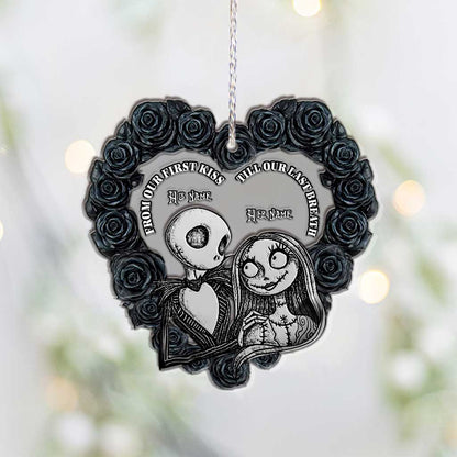 Gothic Love - Personalized Christmas Nightmare Layers Mix Ornament