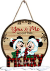Merry Christmas - Personalized Couple Wood Sign