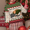 I Don&#39;t Even Have A Pla - Personalized Christmas Sweater With Faux Wool Pattern Printed