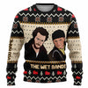 The Wet Bandits - Personalized Christmas Sweater With Faux Wool Pattern Printed