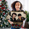 The Wet Bandits - Personalized Christmas Sweater With Faux Wool Pattern Printed