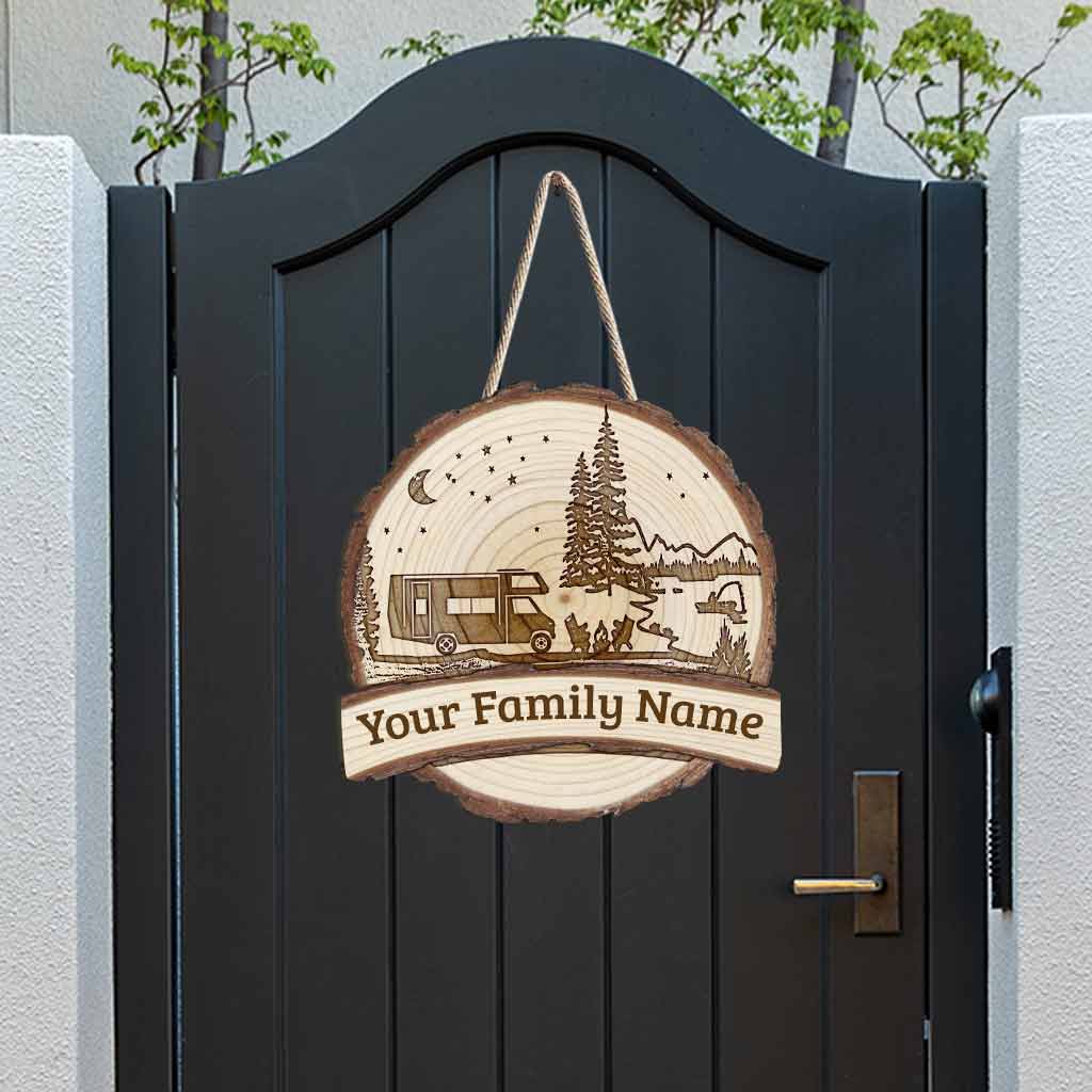 Camping - Personalized Wood Sign