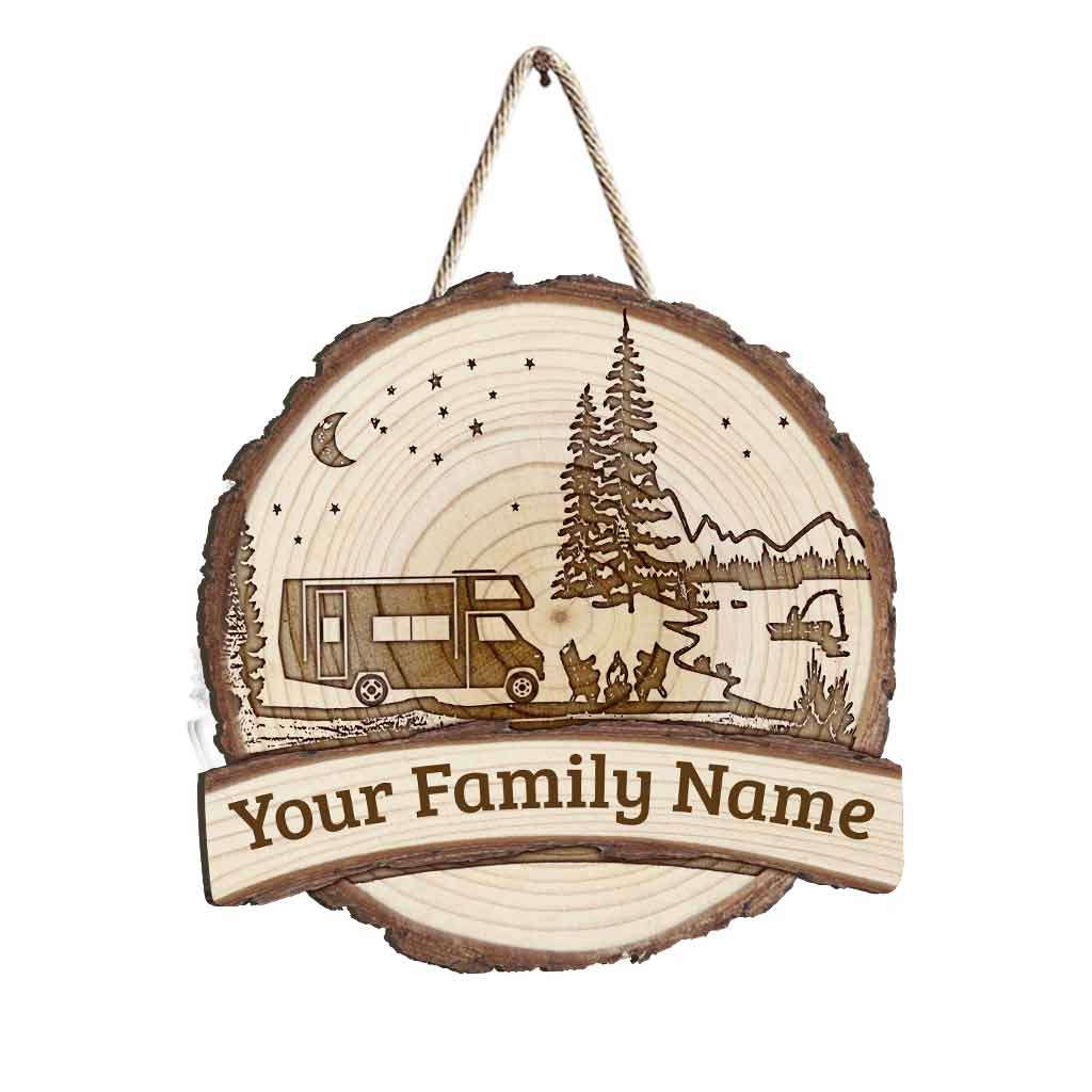 Camping - Personalized Wood Sign