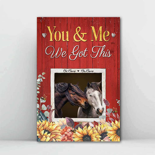 All Of Me Loves All Of You - Personalized Horse Poster