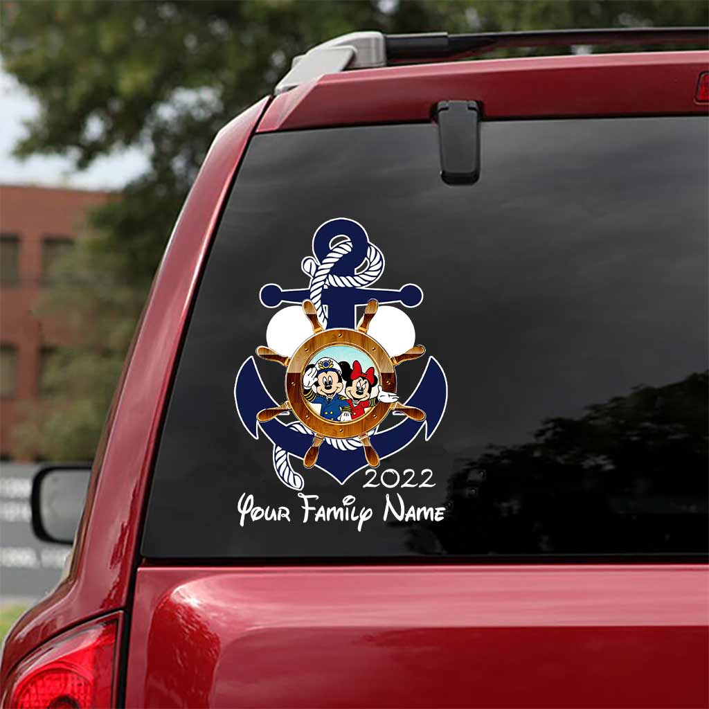 Mouse Ears & Cruising - Personalized Decal Full