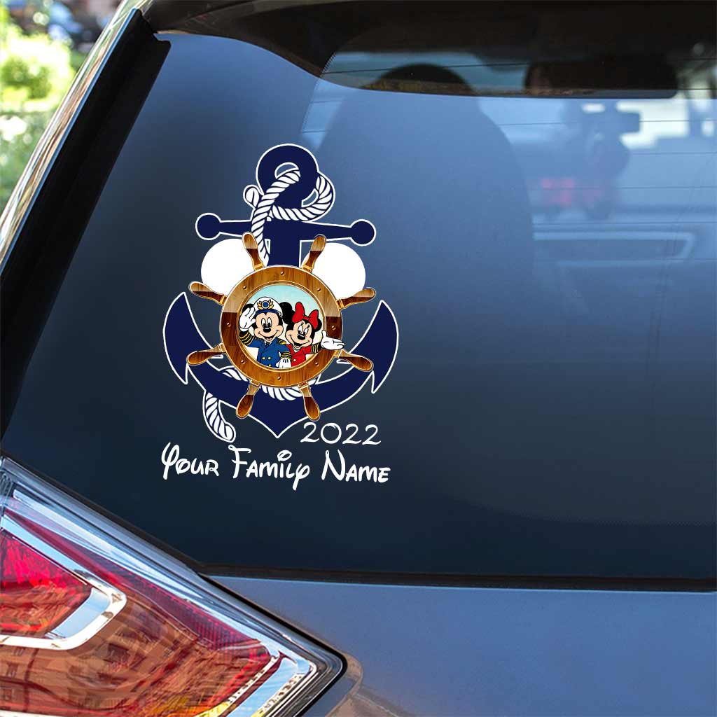 Mouse Ears & Cruising - Personalized Decal Full