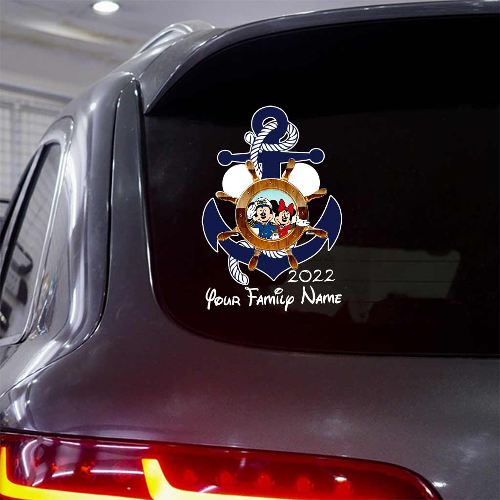 Mouse Ears & Cruising - Personalized Decal Full