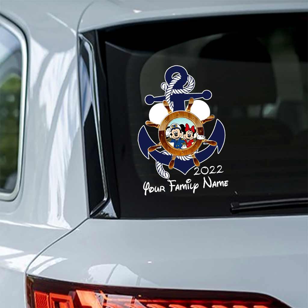 Mouse Ears & Cruising - Personalized Decal Full