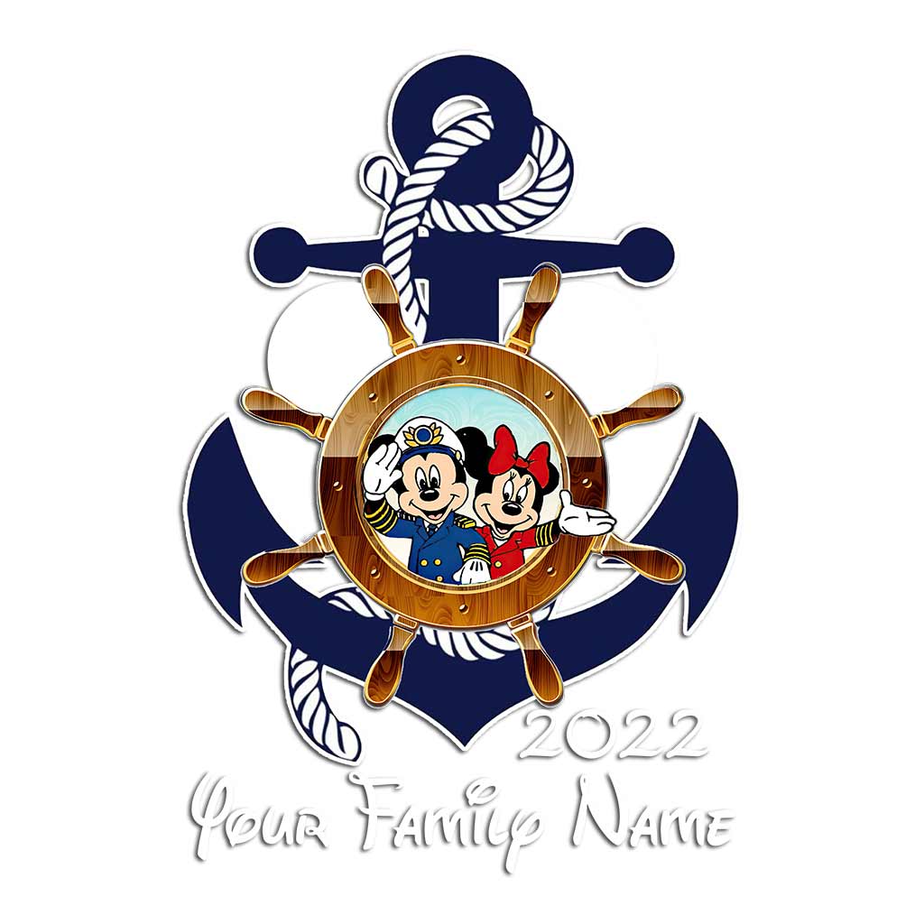 Mouse Ears & Cruising - Personalized Decal Full
