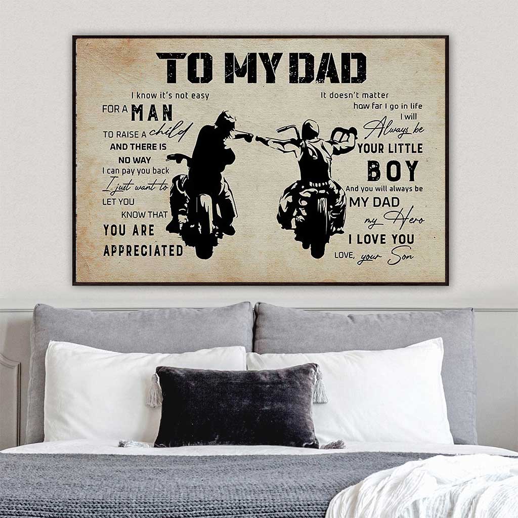 To My Dad  - Biker Poster 062021