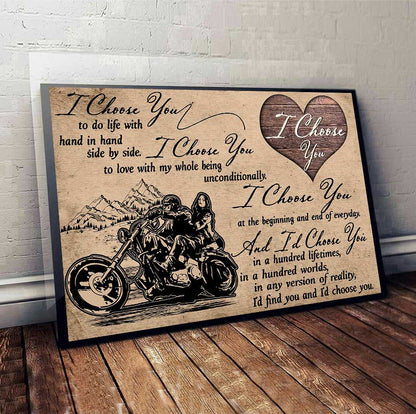 I Choose You - Biker Poster 062021