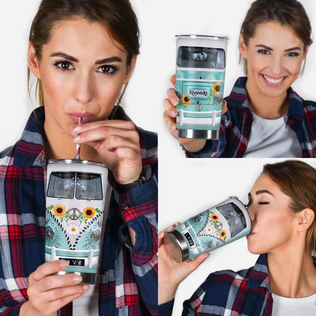 Hippie Van Personalized Tumbler 062021