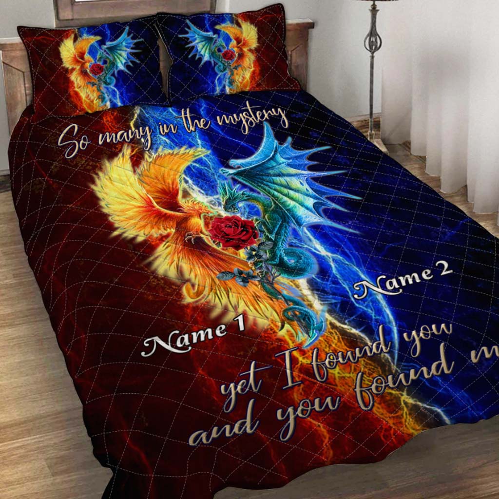 So Many In The Mystery - Dragon Personalized Quilt Set