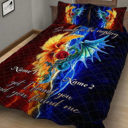 So Many In The Mystery - Dragon Personalized Quilt Set