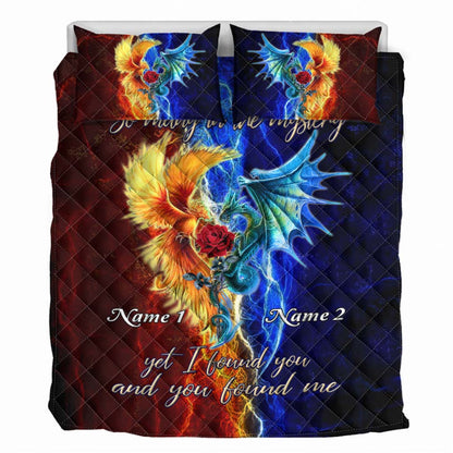 So Many In The Mystery - Dragon Personalized Quilt Set