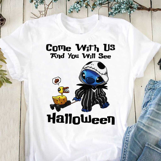 Come With Us - Halloween Ohana T-shirt and Hoodie