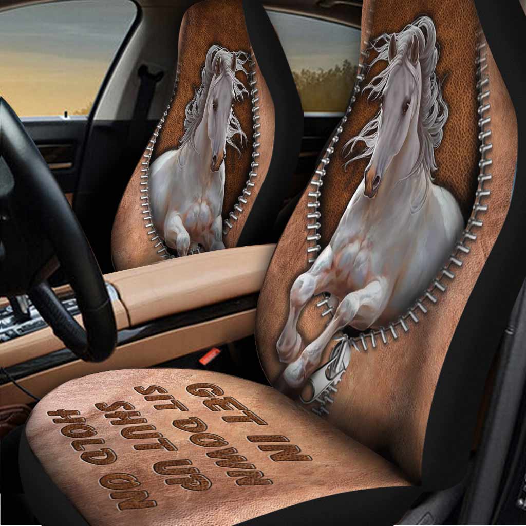 Get In Sit Down Shut Up Hold On - Horse Seat Covers