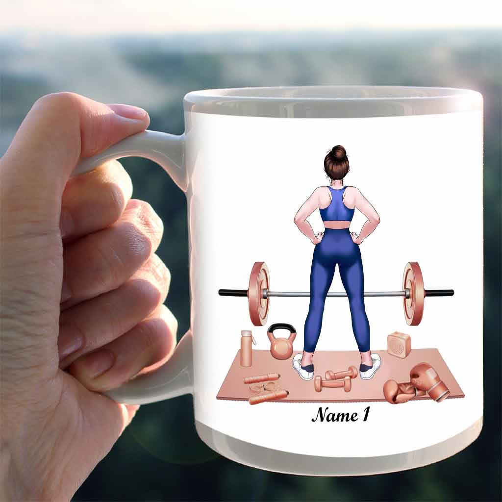 Life Is Better With Workout - Personalized Weightlifting Mug