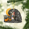 Dancing In The Moon - Personalized Christmas Nightmare Ornament (Printed On Both Sides)