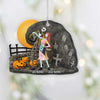 Dancing In The Moon - Personalized Christmas Nightmare Ornament (Printed On Both Sides)