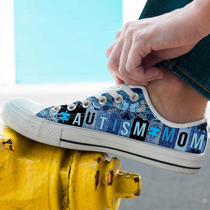 Autism Mom Low Top Shoes