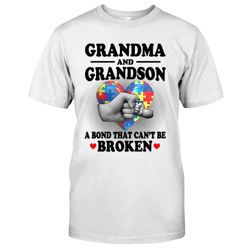 Grandma And Grandson  - Autism Awareness T-shirt And Hoodie 062021