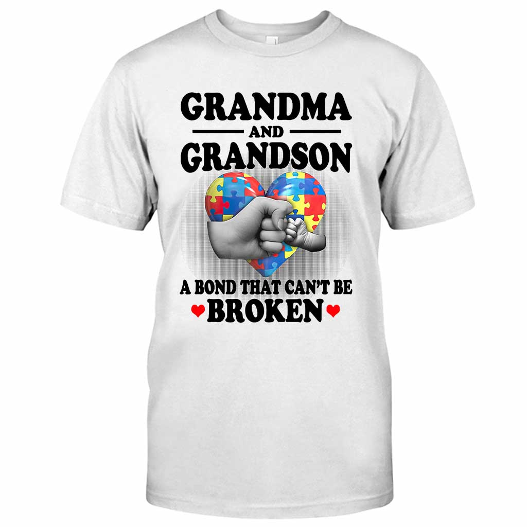 Grandma And Grandson  - Autism Awareness T-shirt And Hoodie 062021