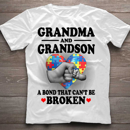 Grandma And Grandson  - Autism Awareness T-shirt And Hoodie 062021